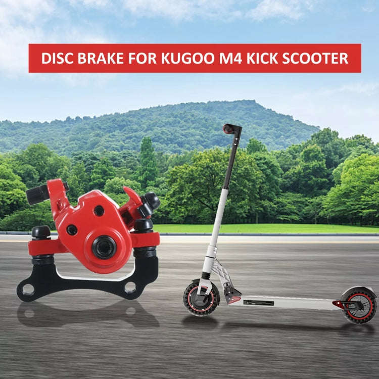 For KUGOO M4 10 inch Electric Scooter Disc Brake(Red)