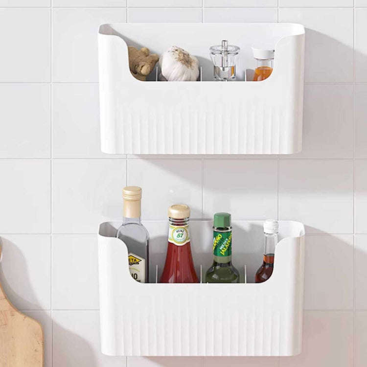Small Kitchen Cabinet Door Cling Film Organizer Household Wall Mounted Refrigerator Side Shelf