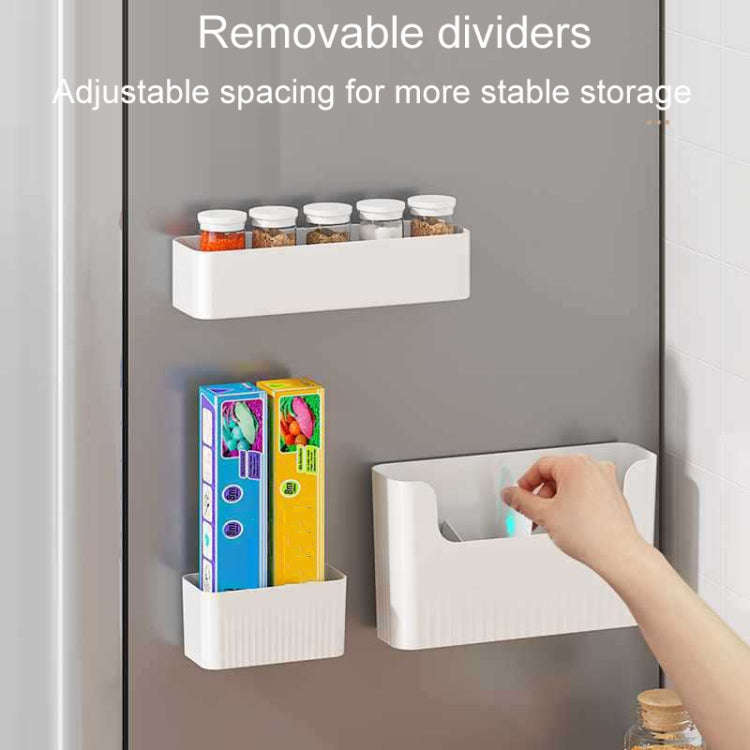 Large Kitchen Cabinet Door Cling Film Organizer Household Wall Mounted Refrigerator Side Shelf
