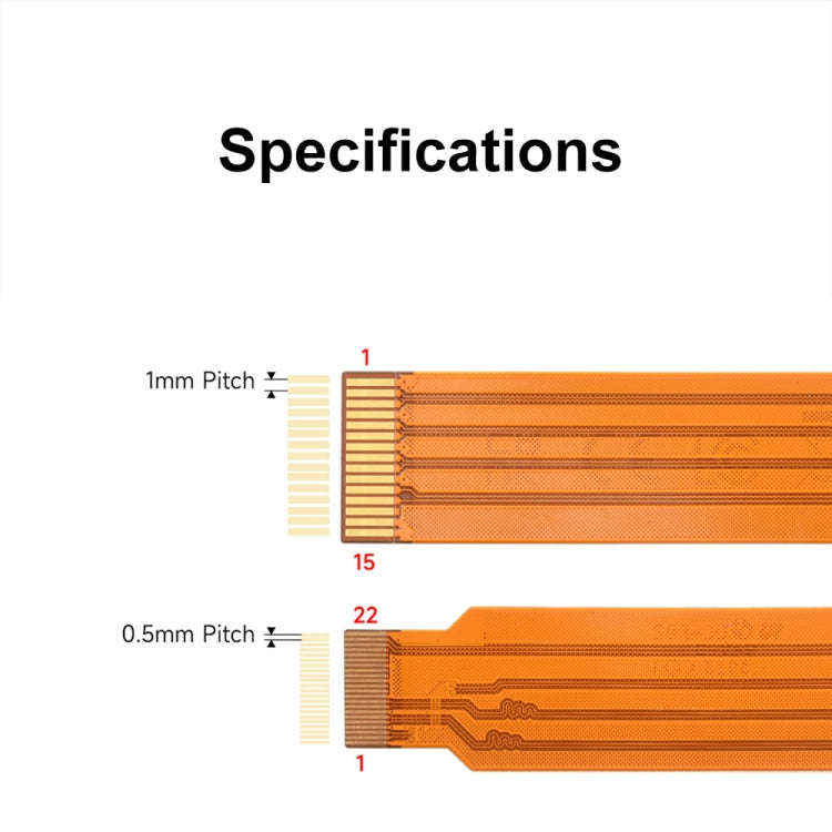 Waveshare For Raspberry Pi 5th DSI Display 22Pin To 15Pin Soft Cable FPC Cable, Spec: 200mm