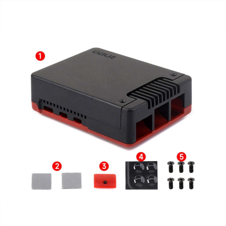 Waveshare 26587 For Raspberry Pi 5 Argon Neo Aluminum Alloy Case, Spec: Standard