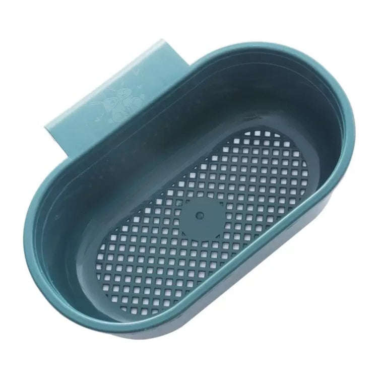 Kitchen Sink Drain Basket Washing Basin Multifunctional Storage Hanging Basket(Green)
