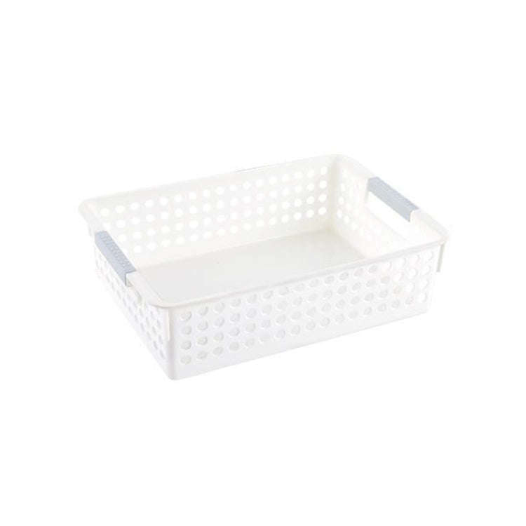 Plastic Storage Basket Desktop Sundry Organizer Frame Toys Kitchen Snacks Storage Box, Style: Sha...