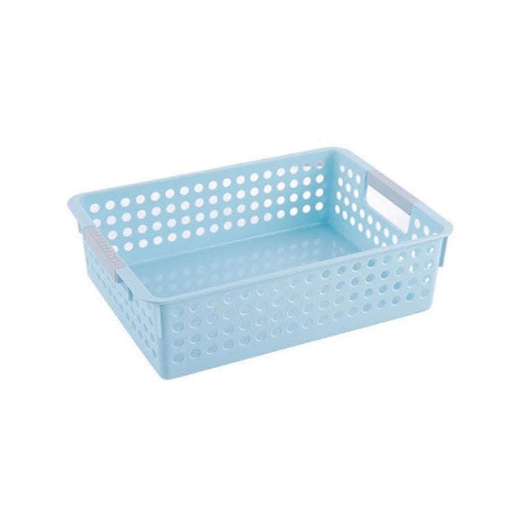 Plastic Storage Basket Desktop Sundry Organizer Frame Toys Kitchen Snacks Storage Box, Style: Sha...