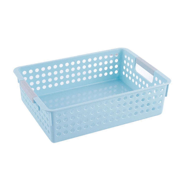 Plastic Storage Basket Desktop Sundry Organizer Frame Toys Kitchen Snacks Storage Box, Style: Sha...