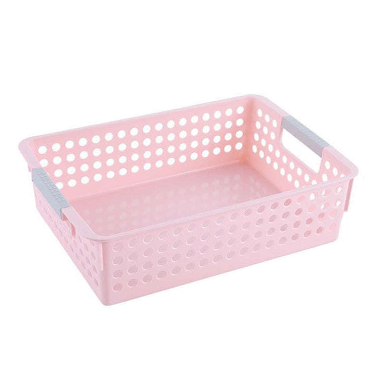 Plastic Storage Basket Desktop Sundry Organizer Frame Toys Kitchen Snacks Storage Box, Style: Sha...