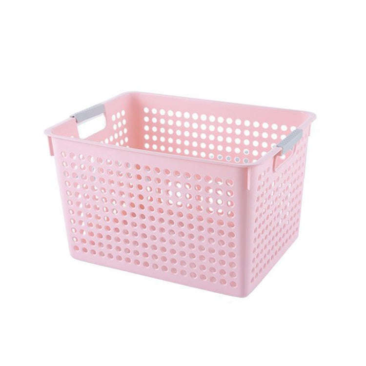 Plastic Storage Basket Desktop Sundry Organizer Frame Toys Kitchen Snacks Storage Box, Style: Dee...