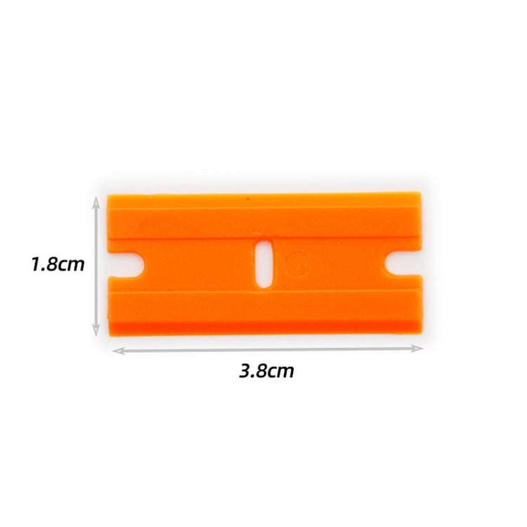 100pcs /Box Scraper Replace UV Glue Plastic Double-sided Scraper Blade
