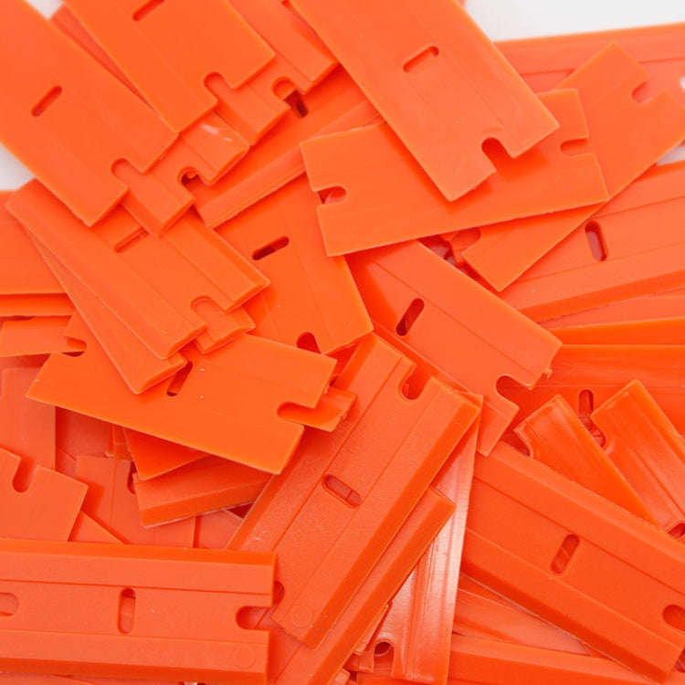 100pcs /Box Scraper Replace UV Glue Plastic Double-sided Scraper Blade