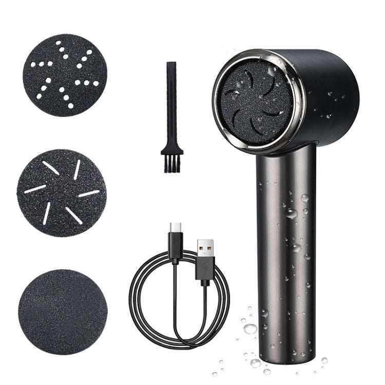 Electric Callus Remover with Vacuum Absorption 2 Speeds Adjustable Waterproof  Foot Care Tool(Black)