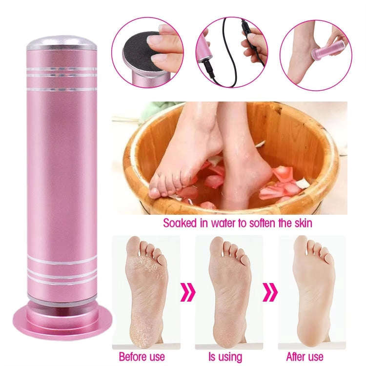 Electric Foot Grinder Calluses Dead Skin Remover With 60pcs Replaceable Sandpaper Discs UK Plug(B...