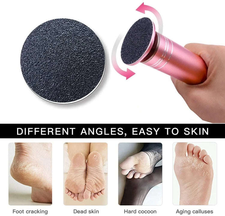 Electric Foot Grinder Calluses Dead Skin Remover With 60pcs Replaceable Sandpaper Discs UK Plug(B...