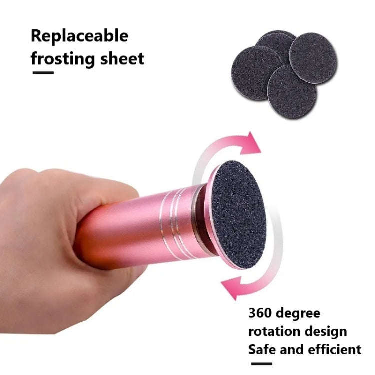 Electric Foot Grinder Calluses Dead Skin Remover With 60pcs Replaceable Sandpaper Discs UK Plug(B...