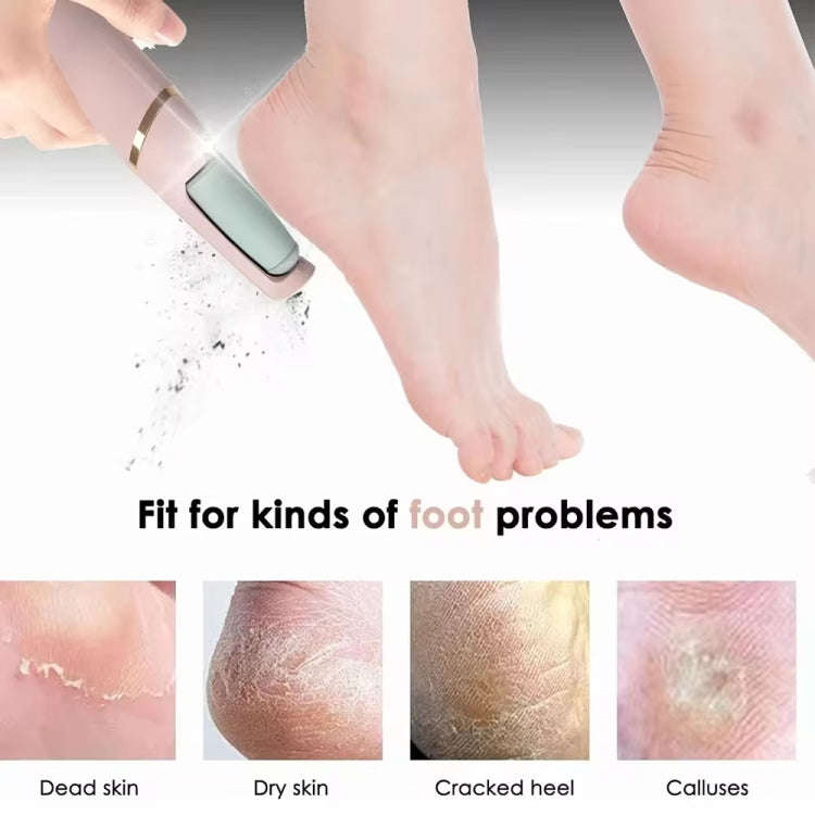 Electric Foot Grinder Rechargeable  Callus Remover Foot Care Tool(Gray Head)
