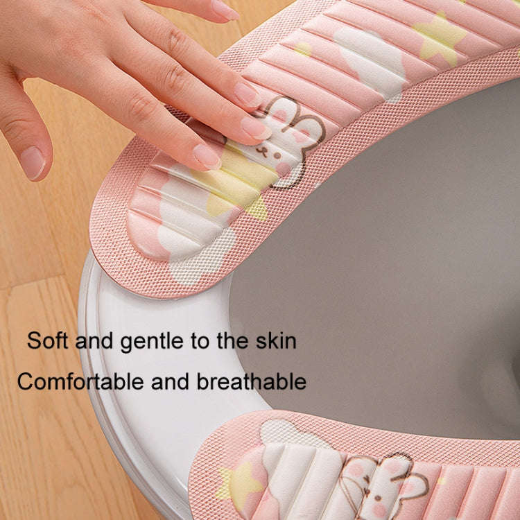 EVA Adhesive Toilet Pad Four Seasons Universal Cartoon Cute Waterproof Toilet Sticker, Style: Gra...