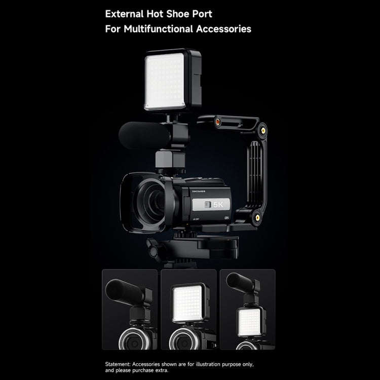 HDV-255K 5K/30FPS 16X Zoom Outdoor Sports HD Electronic Anti-Shake Digital Camera(EU Plug)