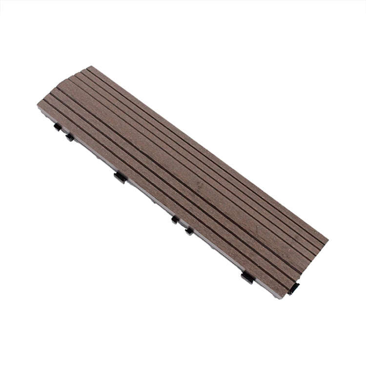 Outdoor Balcony Plastic Wood Waterproof Anti-Corrosion Sealing Floor, Color: Coffee