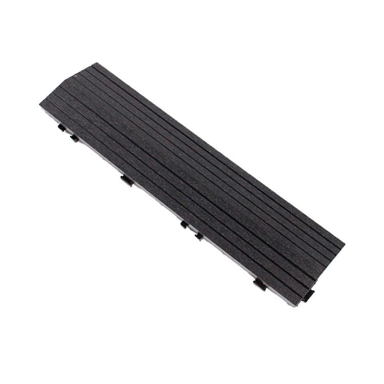 Outdoor Balcony Plastic Wood Waterproof Anti-Corrosion Sealing Floor, Color: Black