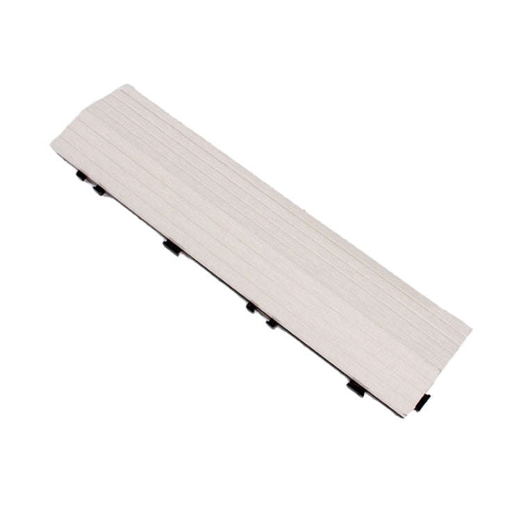 Outdoor Balcony Plastic Wood Waterproof Anti-Corrosion Sealing Floor, Color: White