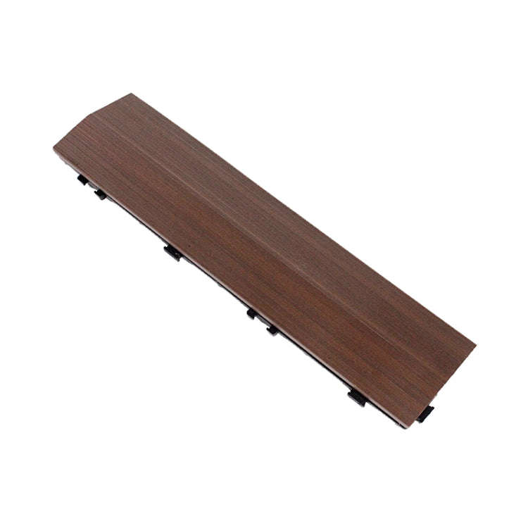 Outdoor Balcony Plastic Wood Waterproof Anti-Corrosion Sealing Floor, Color: Co-extruded Coffee