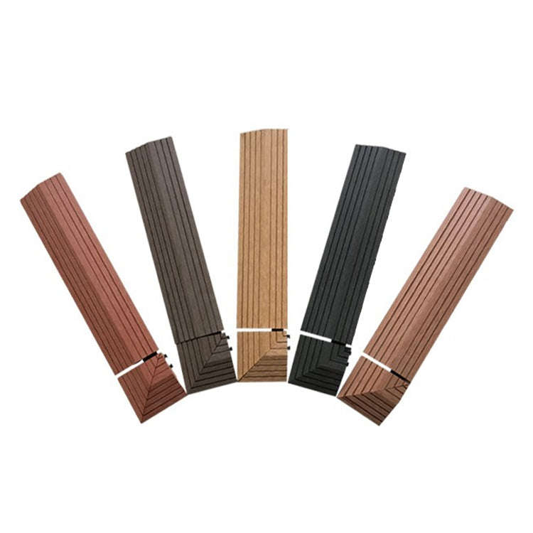 Outdoor Balcony Plastic Wood Waterproof Anti-Corrosion Sealing Floor, Color: Co-extruded Coffee