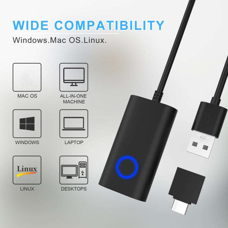 Virtual Mouse Prevents Computer Hibernation Fully Automatic Mouse Movement Paths(Long Strip Black)