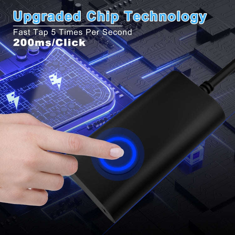 Virtual Mouse Prevents Computer Hibernation Fully Automatic Mouse Movement Paths(Long Strip Black)