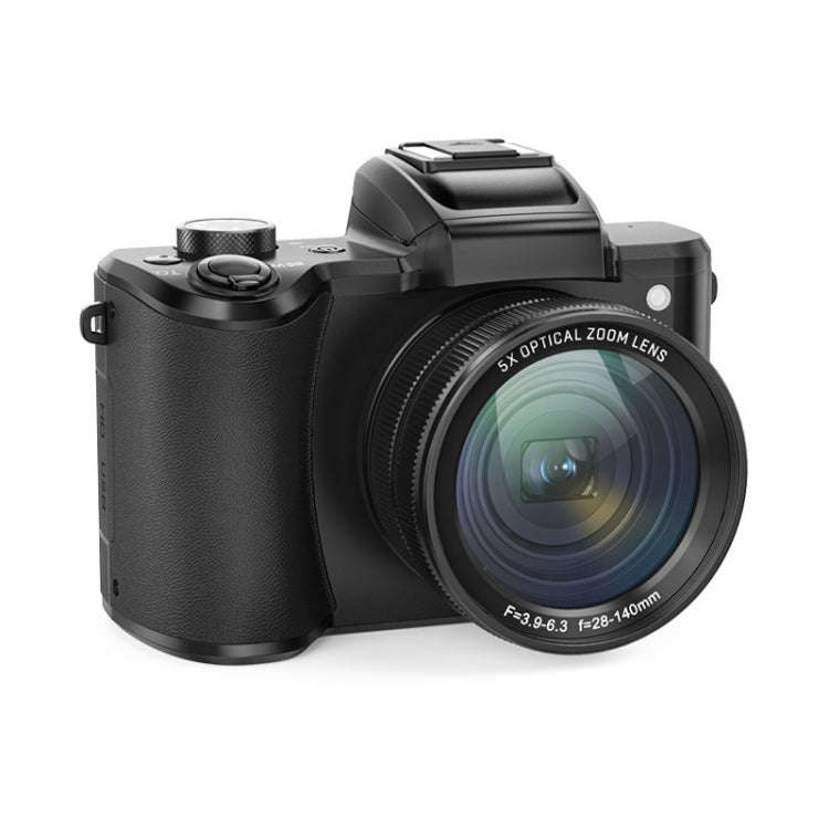 DC206X 5K/30FPS 3.2-Inch 5X Optical Zoom Front And Rear Dual-Camera HD Digital Camera(UK Plug)