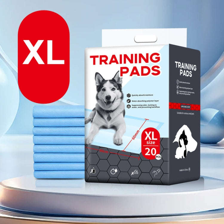 XL 60 x 90cm 20pcs / Pack Pet Training Pads Thickened Water-Absorbent Dog Nappy Pad Diaper