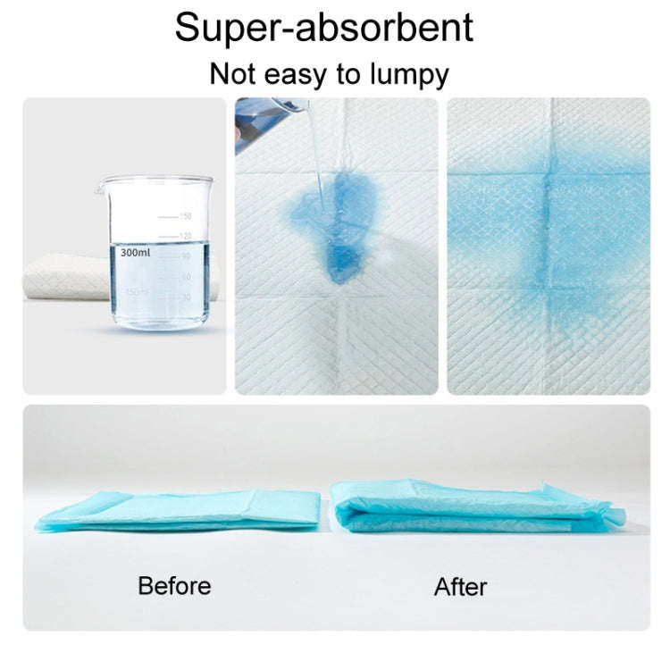 M 45 x 60cm 50pcs / Pack Pet Training Pads Thickened Water-Absorbent Dog Nappy Pad Diaper