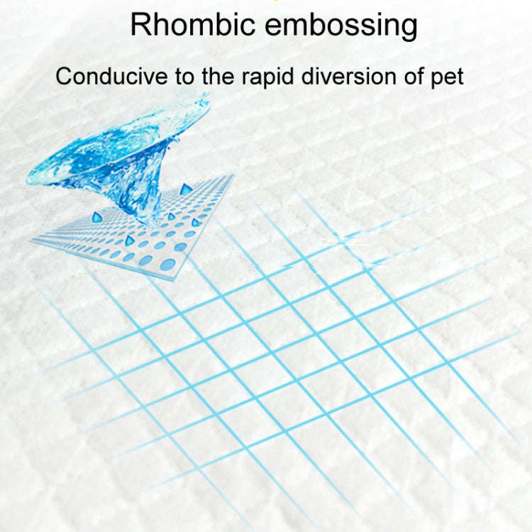 M 45 x 60cm 50pcs / Pack Pet Training Pads Thickened Water-Absorbent Dog Nappy Pad Diaper