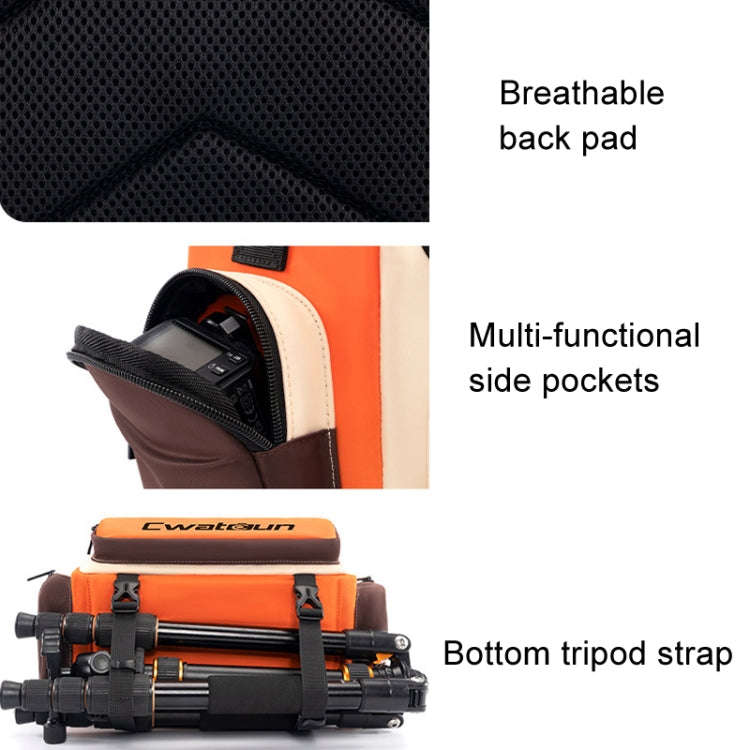 Cwatcun D121 Shoulder Crossbody Camera Bag Colorful Large Capacity Waterproof Digital Photography...