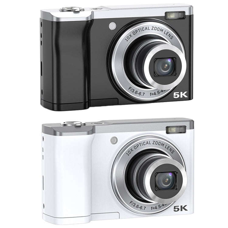 DC305X 5K/30FPS 2.8-Inch HD Shooting 5X Optical Zoom Anti-Shake Digital Camera, Color: Black EU Plug
