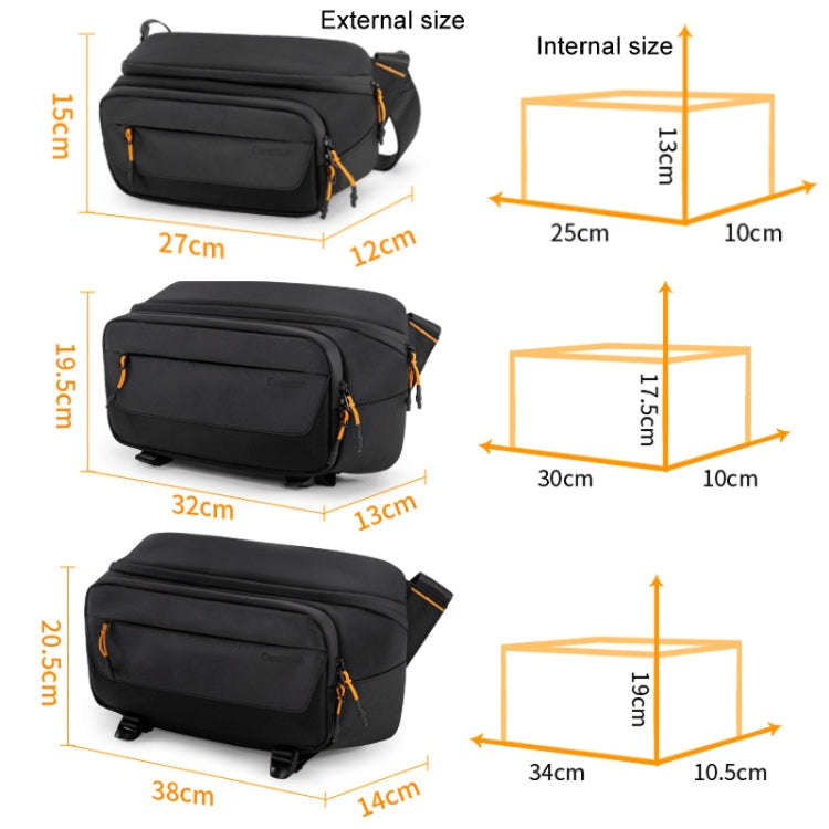 Cwatcun D133 Camera Chest Bag Multi-functional Handheld Slanting Cross Shoulder Camera Casual Bag...