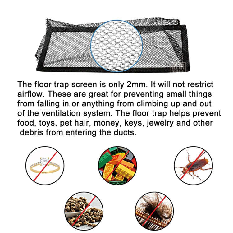 4x12 Inch Floor Register Vent Filter Mesh Floor Air Vent Cover To Keep The Ductwork Clean