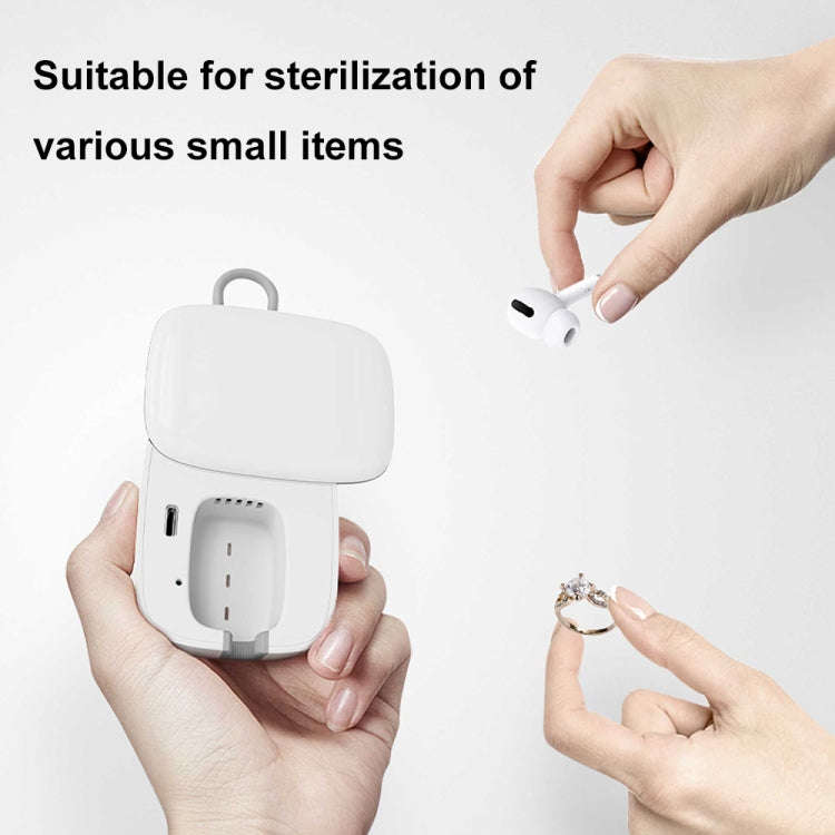 YG-02 Mini UVC Ultraviolet Toothbrush Disinfection Box Portable USB Charging Travel Sterilizer(Pink)