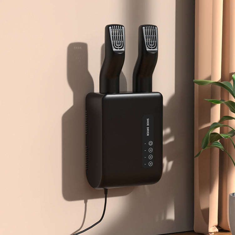 140W Boot Dryer Wall Mounted Shoes Warmer Heater, 3 Gear Timing, 360 Degree Rotating Air Outlet U...