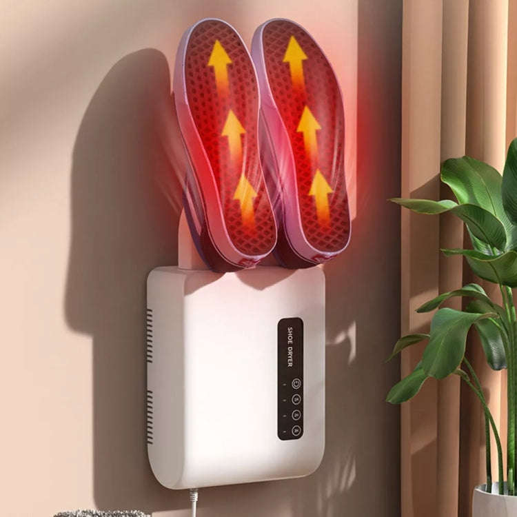 140W Boot Dryer Wall Mounted Shoes Warmer Heater, 3 Gear Timing, 360 Degree Rotating Air Outlet U...