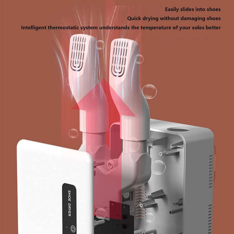 140W Boot Dryer Wall Mounted Shoes Warmer Heater, 3 Gear Timing, 360 Degree Rotating Air Outlet U...