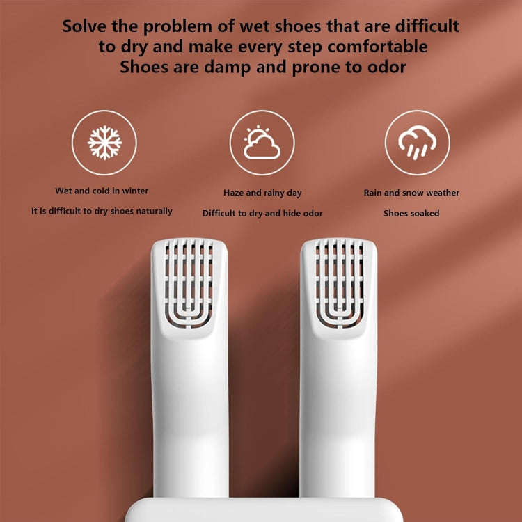 140W Boot Dryer Wall Mounted Shoes Warmer Heater, 3 Gear Timing, 360 Degree Rotating Air Outlet U...