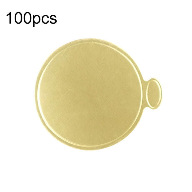100pcs /Set 80mm Circle Golden Paper Plates Dessert Board Base Mousse Mat Cake Cardboard Pastries...