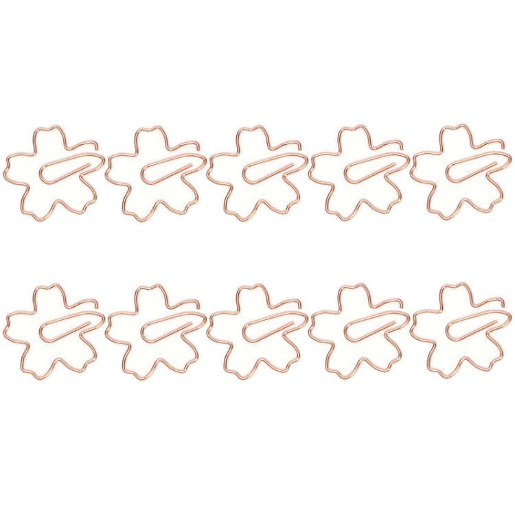 10pcs /Box Sakura Metal Special-shaped Paper Clips File Classification And Storage Paper Clips(Ro...