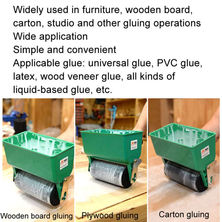 MYTEC Manual Glue Applicator Roller Type Gluer Small Manual Gluing Machine, Style: 6 inch Non-adj...