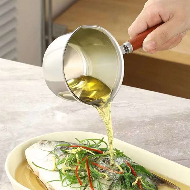 500ml With Rack 316 Stainless Steel Mini Hot Milk Oil Pot Butter Warmer Skillet Egg Frying Pan