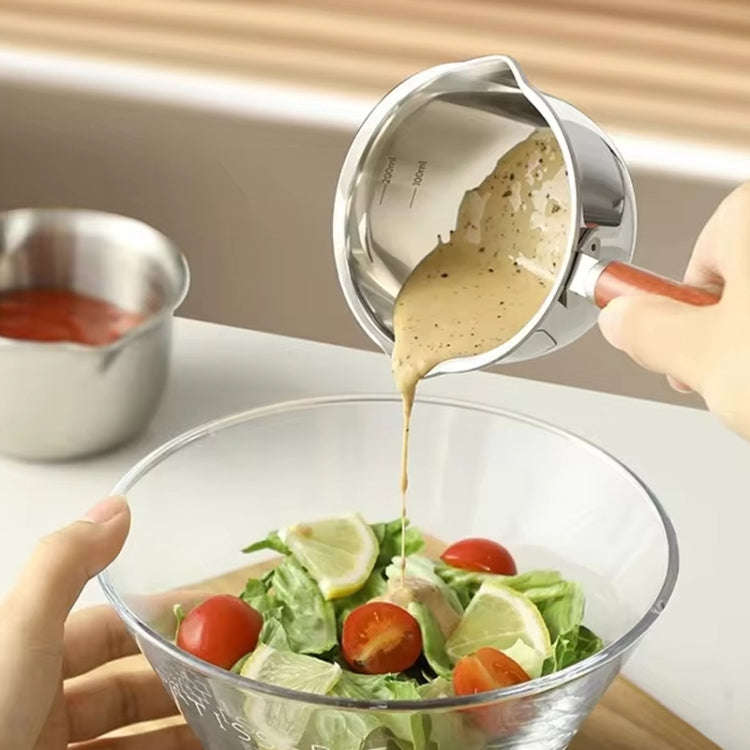 200ml 316 Stainless Steel Mini Hot Milk Oil Pot Butter Warmer Skillet Egg Frying Pan