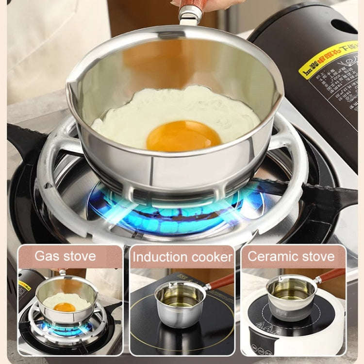 500ml 316 Stainless Steel Mini Hot Milk Oil Pot Butter Warmer Skillet Egg Frying Pan