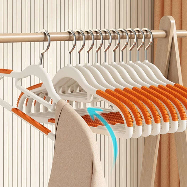 20pcs Anti-Skid Non Trace Clothes Racks Thickened Anti Shoulder Angle Household Clothes Hanger(Or...