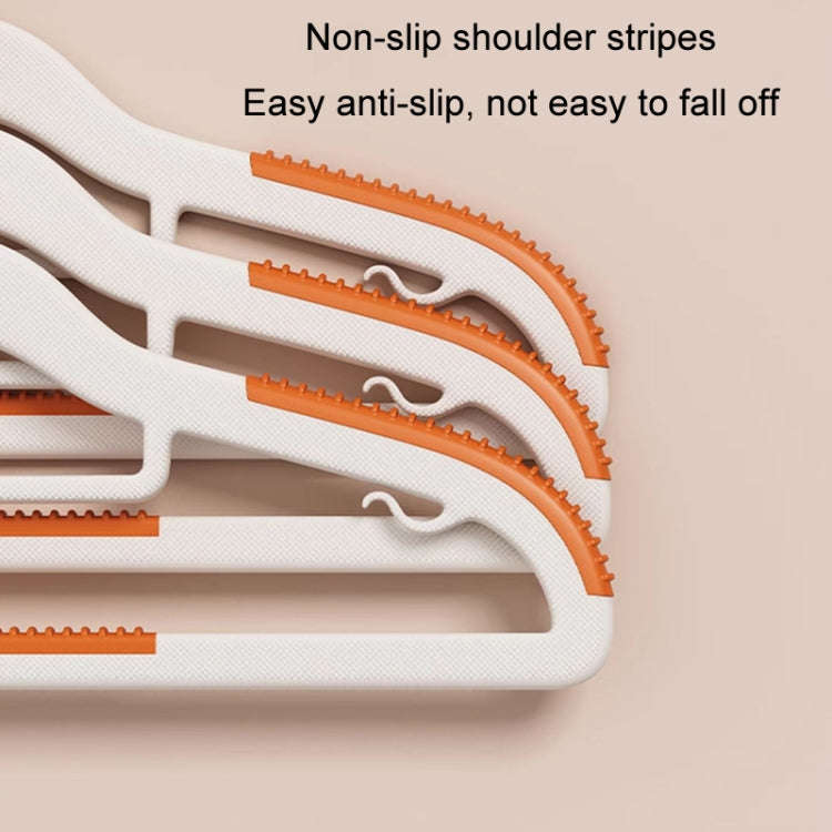 20pcs Anti-Skid Non Trace Clothes Racks Thickened Anti Shoulder Angle Household Clothes Hanger(Or...