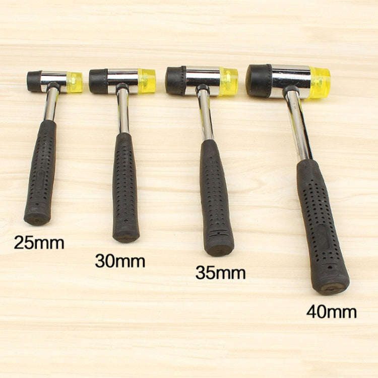 30mm No Bounce Mounting Hammer Handmade DIY Double Face Tap Rubber Hammer