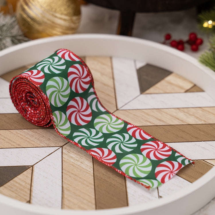 DIY Bow Christmas Decorations Colorful Printed Gift Wrapping Ribbon(C Model)